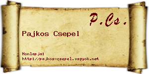 Pajkos Csepel névjegykártya